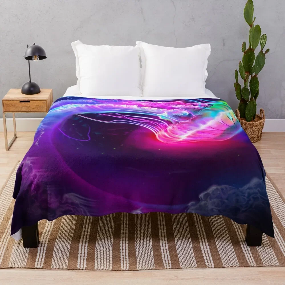 

Jellyfish Throw Blanket blankets ands fluffy Travel Blankets