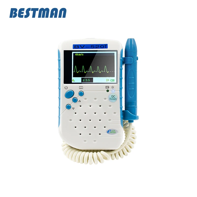 BESTMAN Bidirectional Vascular Blood Velocity Detector, Portable Vascular Detection Blood Flow Status Detector with 8.0 MHz Flat