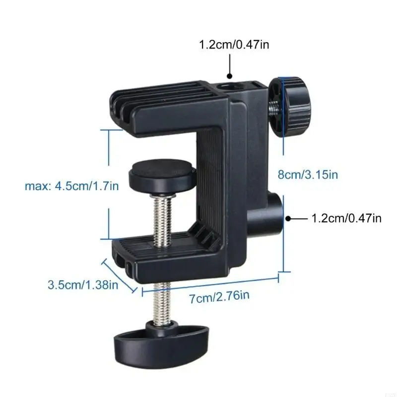 

P82E 2Pcs C-Clamp Set,Heavy Duty C Clamps with Adjustable Knob Industrial Strength C Clamp for Woodworking, Welding
