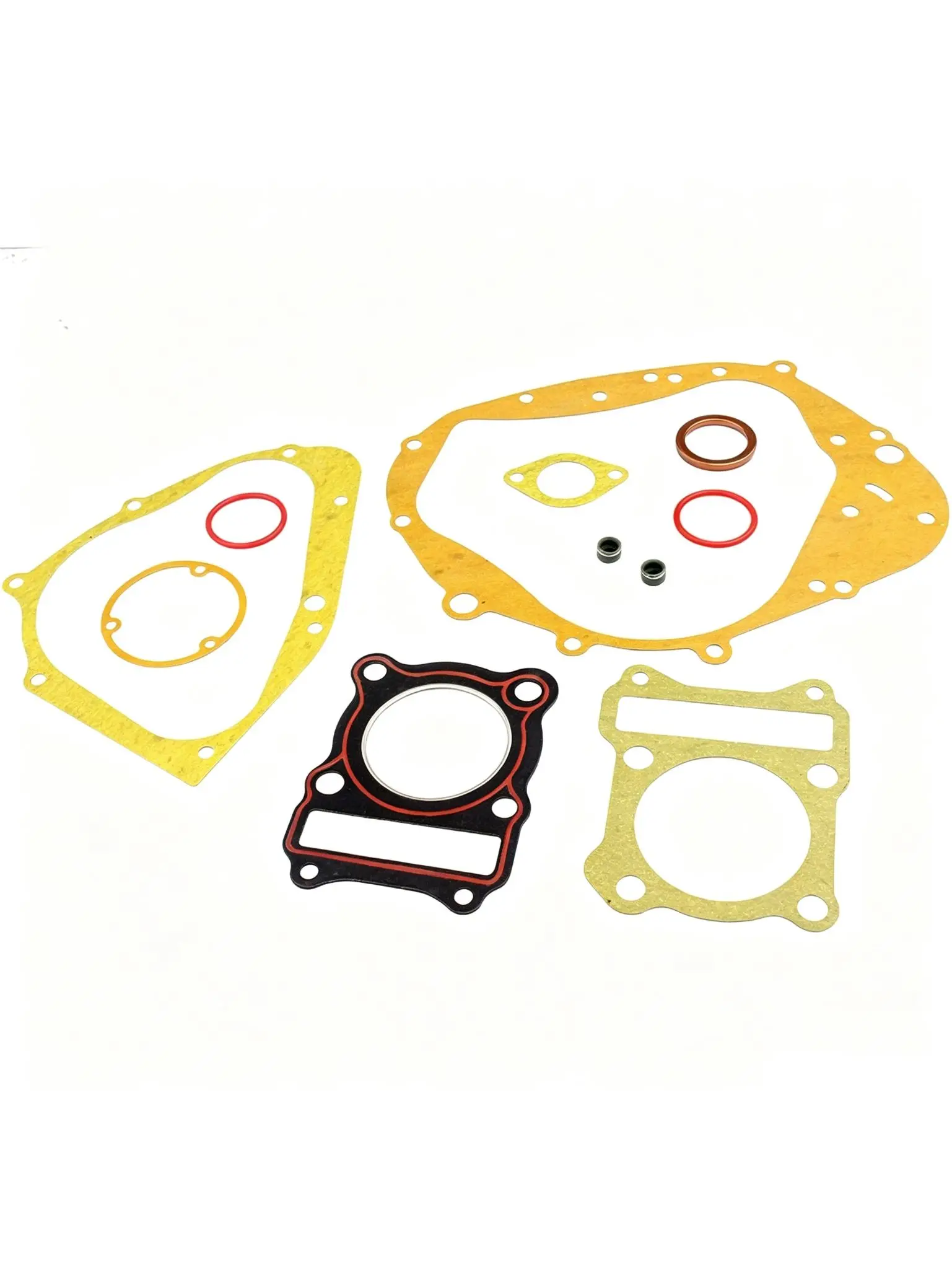 Engine Gasket Repair Kit For Suzuki GN125 GS125 125cc, Includes Head Gasket Oil Seals Rings And Seals