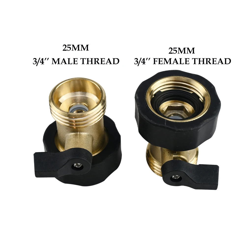 5pcs High-Quality Full Copper Garden Straight-Through Ball Valve with 3/4 Inch Thread for Water Garden Fittings