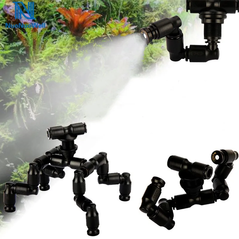 

Reptiles Fogger Mist Sprinkler Terrarium Nozzle 360 Adjustable Aquarium Aquatic Pet Cooling System Sprinkler Control