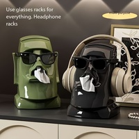 Household Tissue Box Creative Stone Figure Paper Towel Box Living Room Bedroom Table Decorative Simple Modern Style