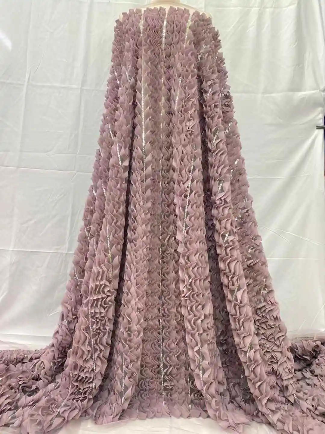 Africa Nigerian Beaded French Mesh Lace With Sequins High Quality 2025 Embroidery Lace Sequins Lace For Wedding Dresses Women