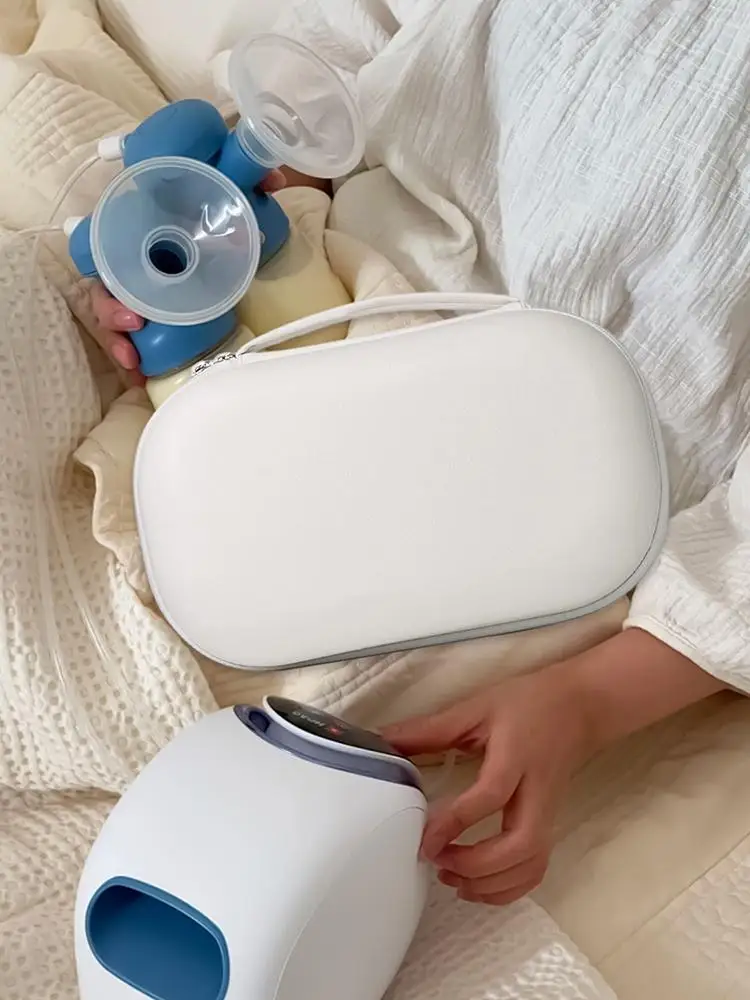 Borsa portaoggetti per tiralatte Scomparti multipli Custodia leggera Borsa da viaggio per tiralatte per mamma Bambini Allattamento al seno Viaggi