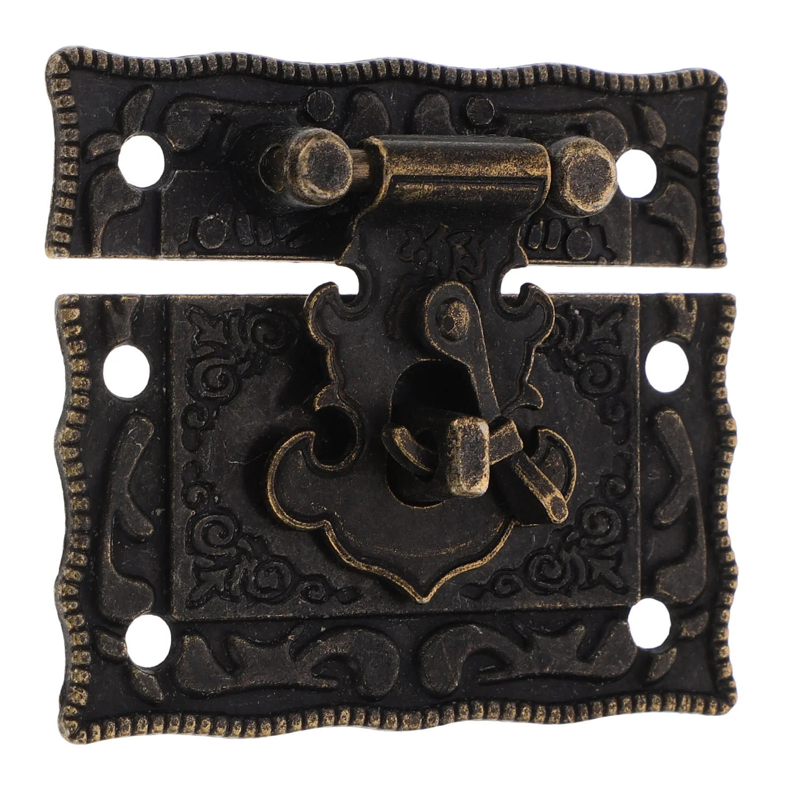 

Vintage Box Hasp Lock Metal Clasp For Jewelry Gift Case Chest Cabinet Closure Small Latch Hardware Buckle