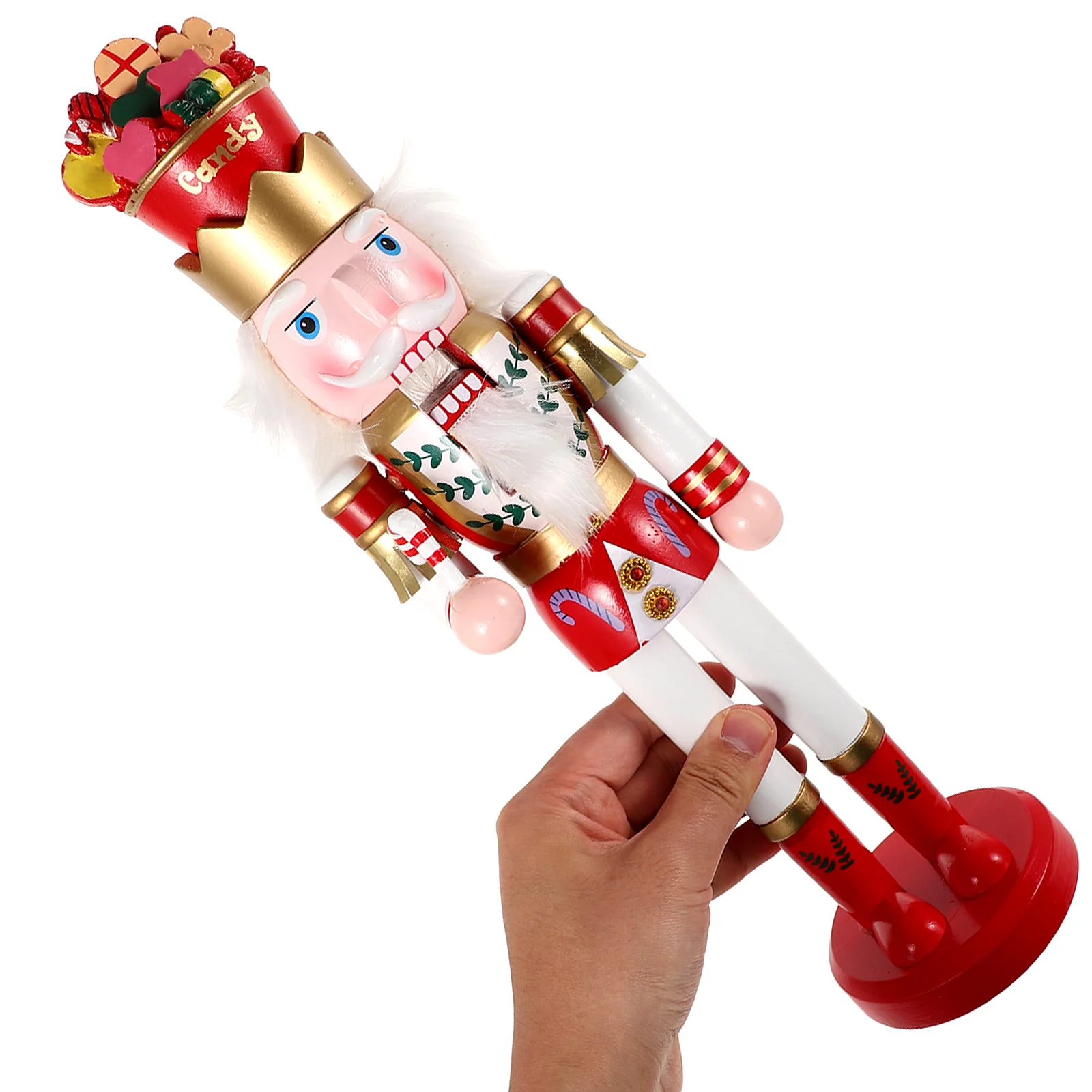 

Wood Colorful Nutcracker Decoration Christmas Nutcracker Ornament Xmas Desktop Table Decor Traditional Xmas Gift