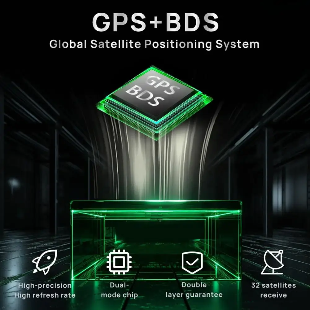 شاشة عرض HUD مثبتة على السيارة تعمل بمنفذ USB، شاشة عرض سرعة GPS KMH/MPH، تجربة ذات خط كبير جدًا عالي الدقة