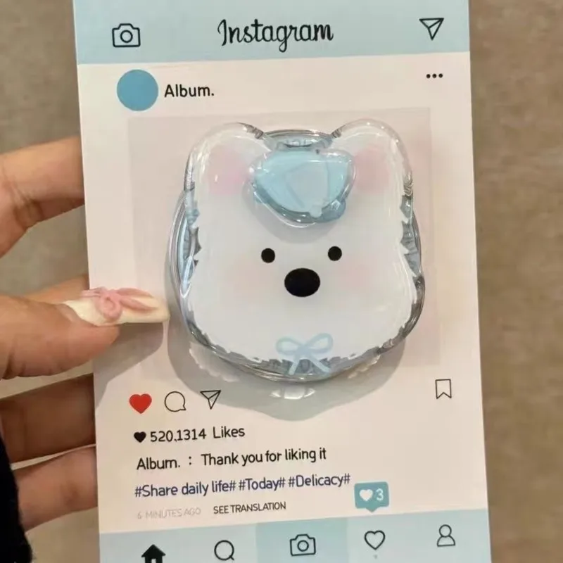 

Korea Cute Westie Dog For Magnetic Phone Grip Holder Foldable Stand for MagSafe Compatible Phones Kawaii Acrylic Puppy Design