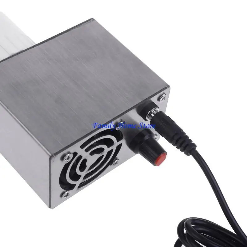 

P0UF USB Blower Fan AC100-240V 12V1A 2Motors Blower High Power Great for Metal Smelting Outdoor Cooking, Camping BBQ Fan