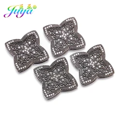 Juya DIY Handicraft Cz Connector Decorations Pendants Accessories Supplies For Women Fashion Pearls Tassel Jewelry Making