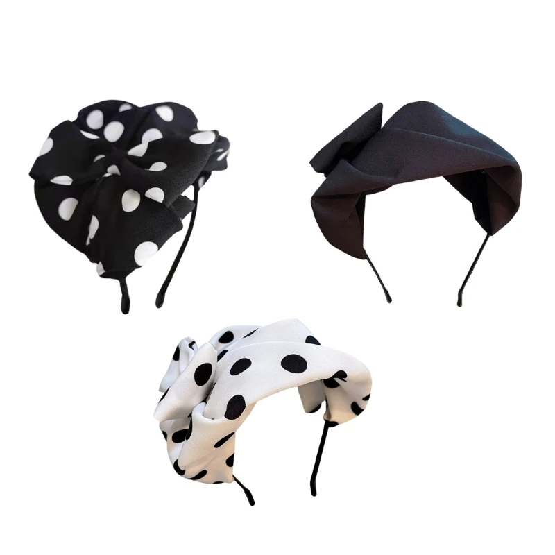 

Elegant Muslins Hairband Breathable Half Hat Headbands Women Evening Hair Hoop for Stylish Women