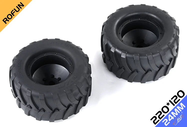 Rovan Truck allargamento pneumatici per LOSI 5IVET MTXL DBXL Rovan LT SLT King Motor X2