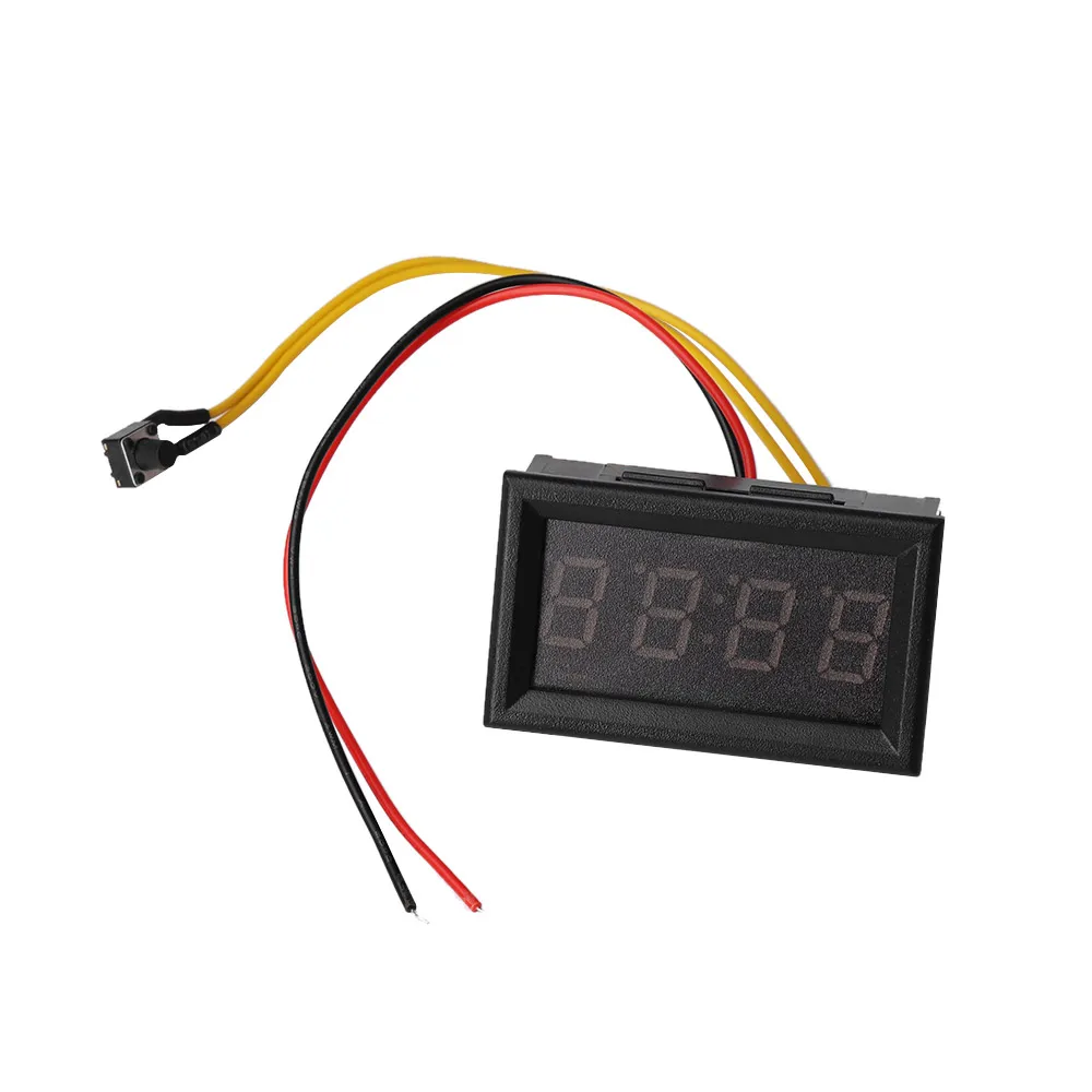 Reloj electrónico Universal para coche, pantalla LED, reloj Digital para tablero de motocicleta, accesorios de bricolaje para automóvil, 1 unidad