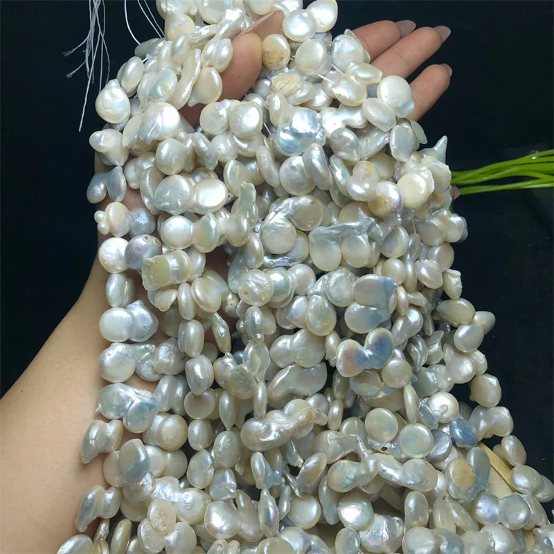 Natural Semi-finished Pearl Chain Handmade Round Beads Bracelets Couple Energy Yoga Bracelet Men Women Jewelry 1pcs