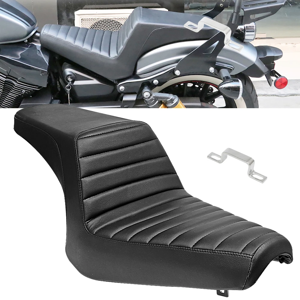 Two-up Front Rear Driver Passenger Low-Profile Seat For Yamaha Bolt 950 XV950 XVS 950 R/C SPEC 2013-2019