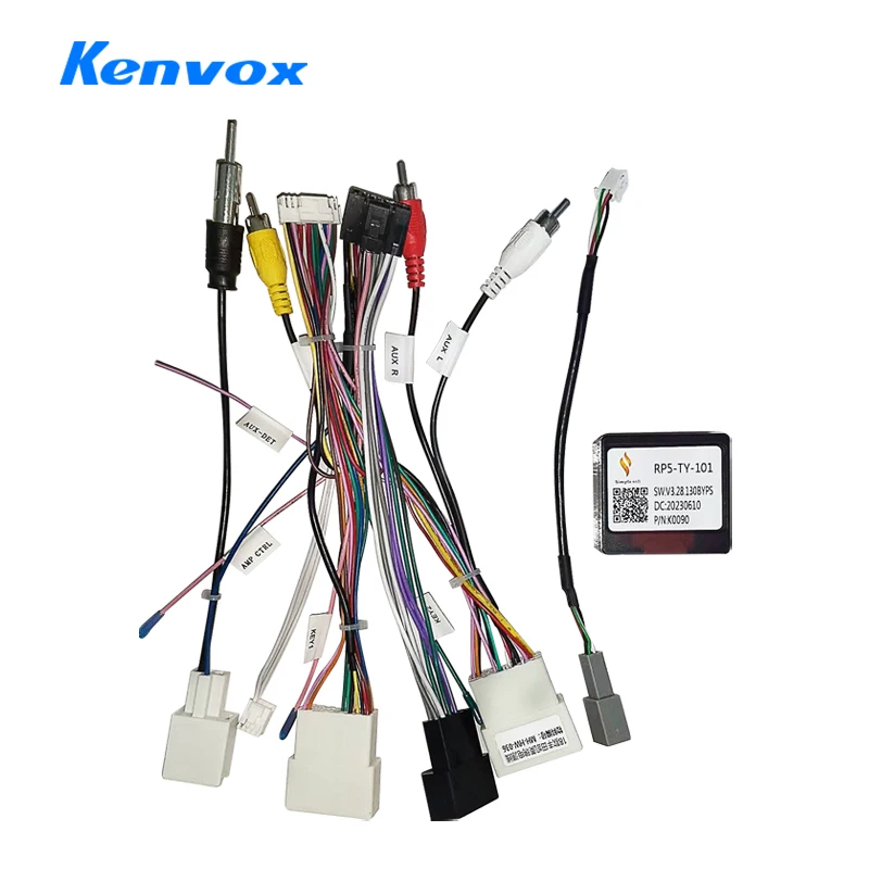 

android Car radio Canbus Box Decoder For Toyota avalon Camry sienna corolla JBL 16 pin Wiring Harness Plug Power Cable