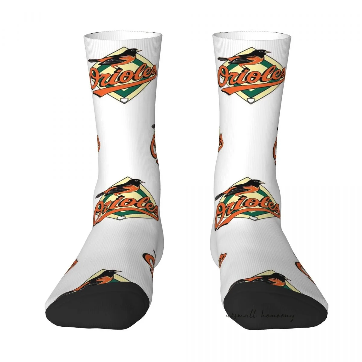 

Baltimore Orioles Comfortable Adult Socks with Eye-catching 3D Printed Patterns Ideal for Everyday Wear