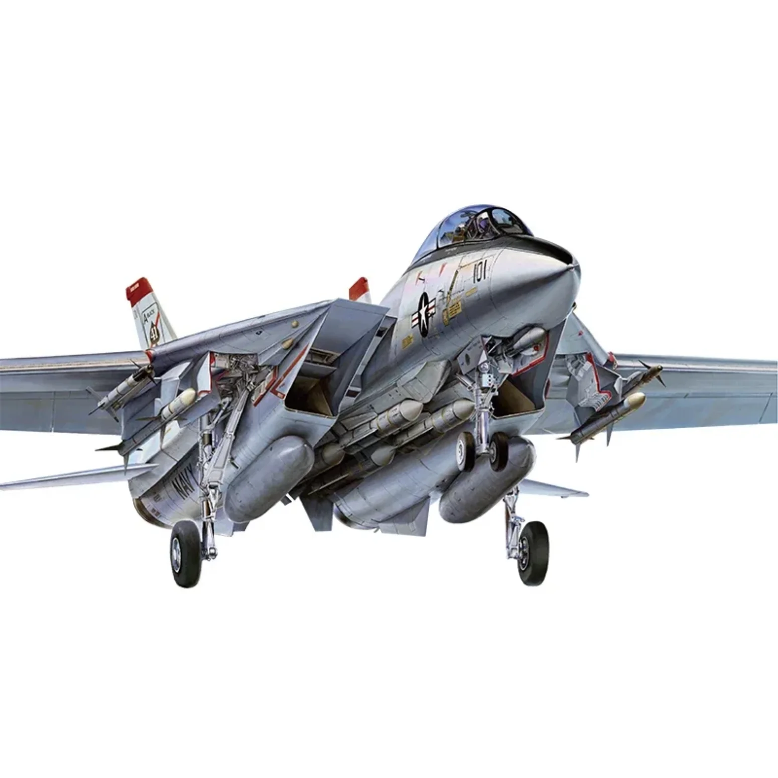 Assemble Attack Aircraft Scale Model Kit L4832 Grumman F-14A TOMCAT Shipborne Fighter 1:48 By Great Wall Hobby