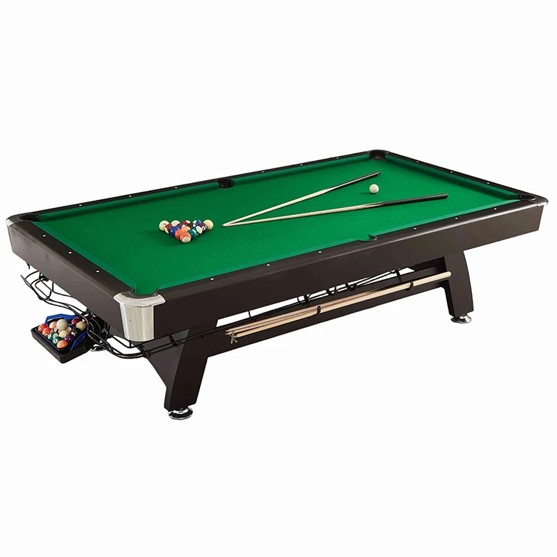 Picture 6: Household solid wood pool table automatic return American black eight indoor pool table multi-functional three-in-one marble tab