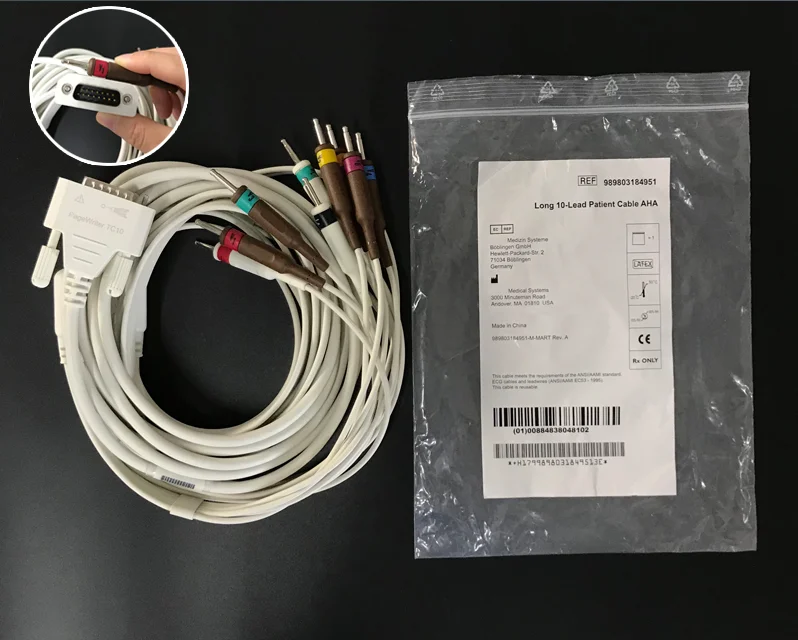 

For PHILIPS Original Long 10-Lead Patient Cable AHA. REF: 989803184931