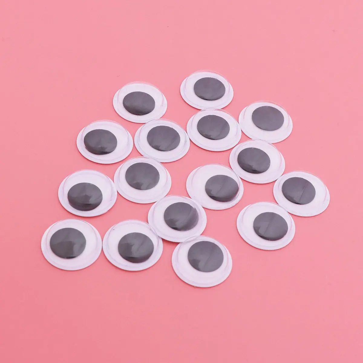 

250Pcs Adhesive Plastic Googly Eyes 6Mm 12Mm 15Mm for DIY Handmade Animal Craft Decorations Kids Educational Creative Supplies