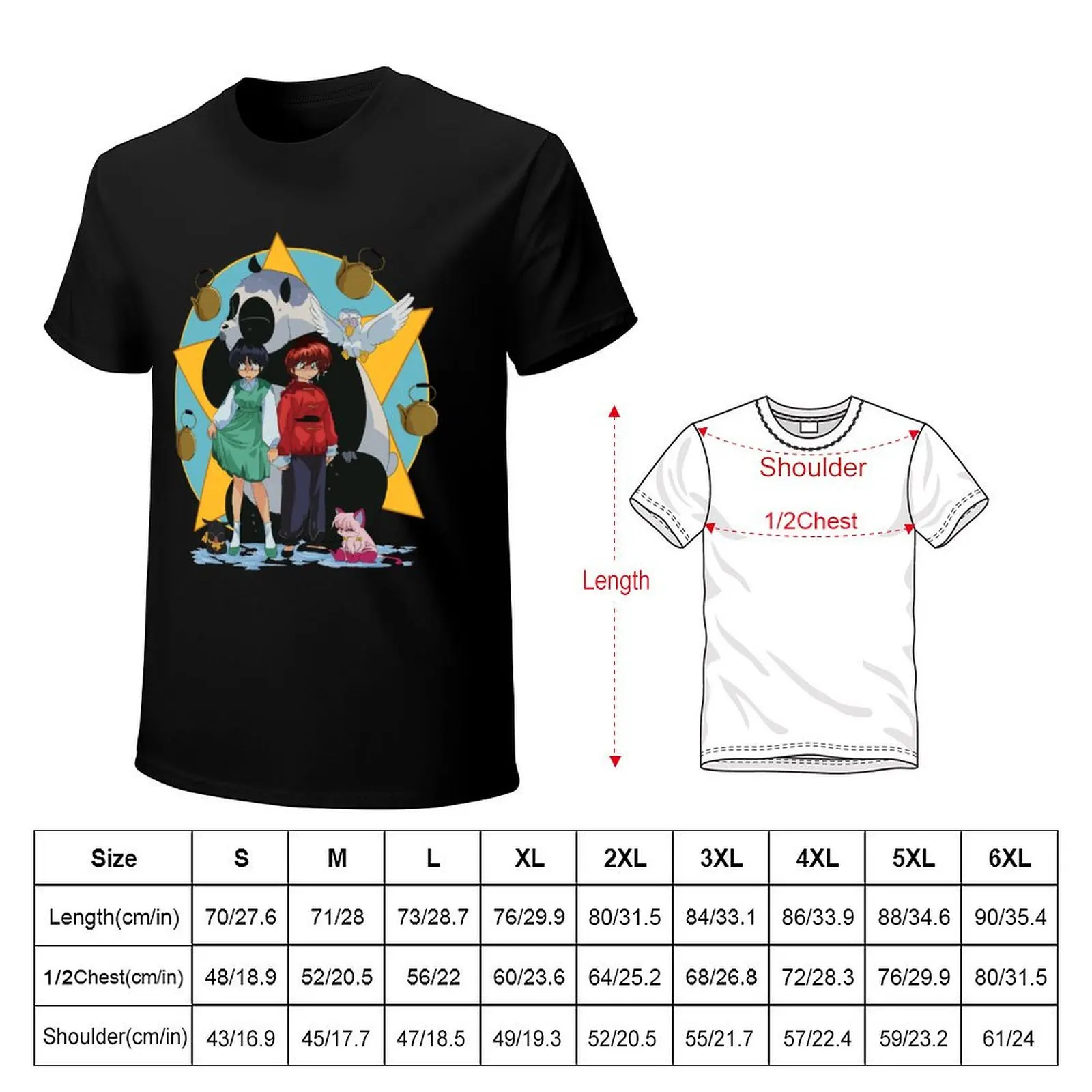 ranma transformation T-Shirt cotton graphic tees cheap stuff oversizeds mens plain t shirts