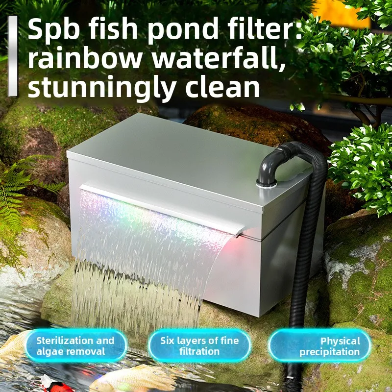 

Stainless steel fish pond filter - water circulation system, purification equipment, outdoor large fish pond water treatment