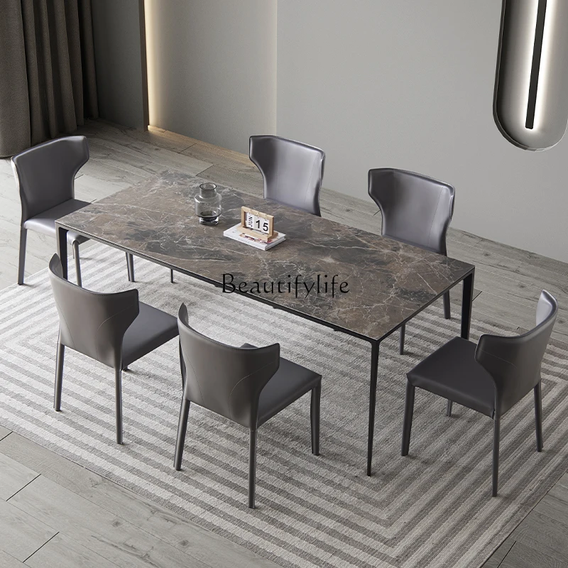 Italian minimalist imported rock slab dining table modern minimalist i home dining table