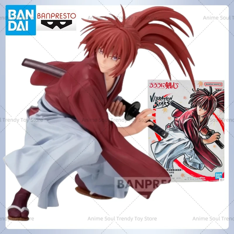 

In Stock Bandai Original Banpresto Himura Kenshin Vibration Stars Action Figure Model Doll Brand New Boxed Anime Characters