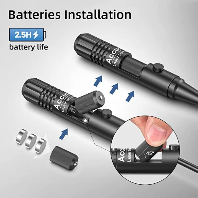 Red Laser Bore Sight with ON OFF Switch .177  to .68 Rifle Laser Collimator Boresighter