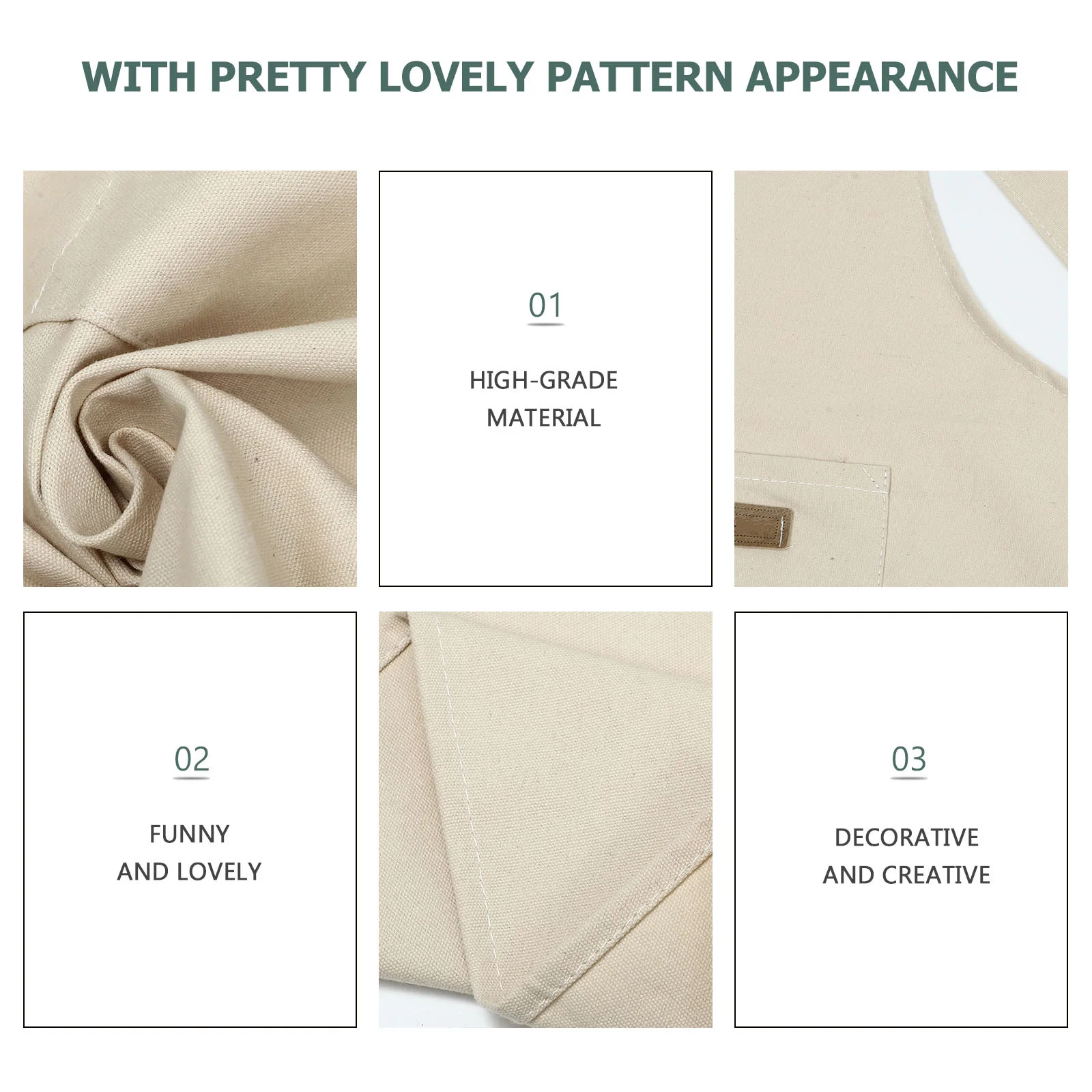 مريلة مطبخ قطنية مقاومة للزيت للنساء والرجال، قابلة للتعديل بدون أكمام، ملابس عمل لتنظيف الخبز والشواء #2