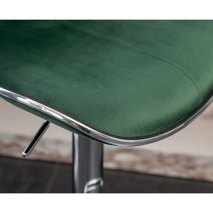 

Регулируемый вращающийся барный стул Masaccio с бархатной обивкой, набор из 2 шт., зеленый