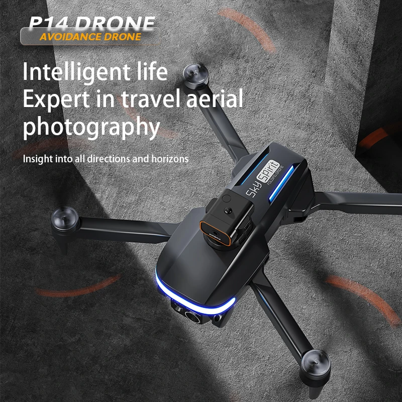 

New P14 Mini Drone 4k Profesional 8K HD Camera Obstacle Avoidance Aerial Photography Brushless Foldable Quadcopter Sell Apron