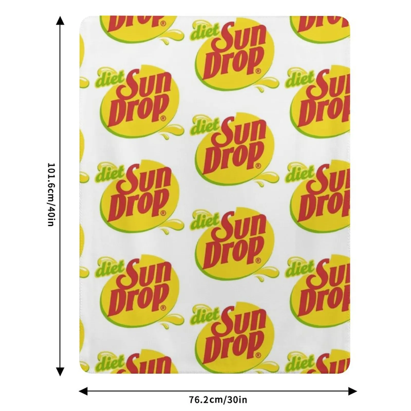 Diet Sundrop Throw Blanket Soft Breathable Blanket for Night Sleeping