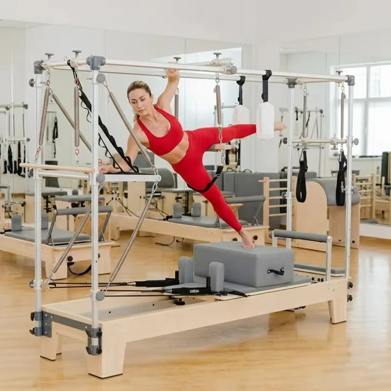 YTYIN LUMINE Maple Wood Portable Pilates Half Trapeze Tower Custom Logo Eco-Friendly Full Body Workout Equipment For Humid Clima