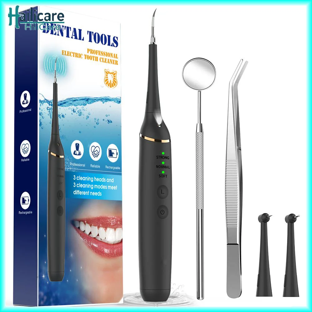 

LED Electric Sonic Dental Scaler Teeth Whitening kit teeth Calculus Remover Tools Cleaner Tooth Stain Oral Irrigation Care Tools