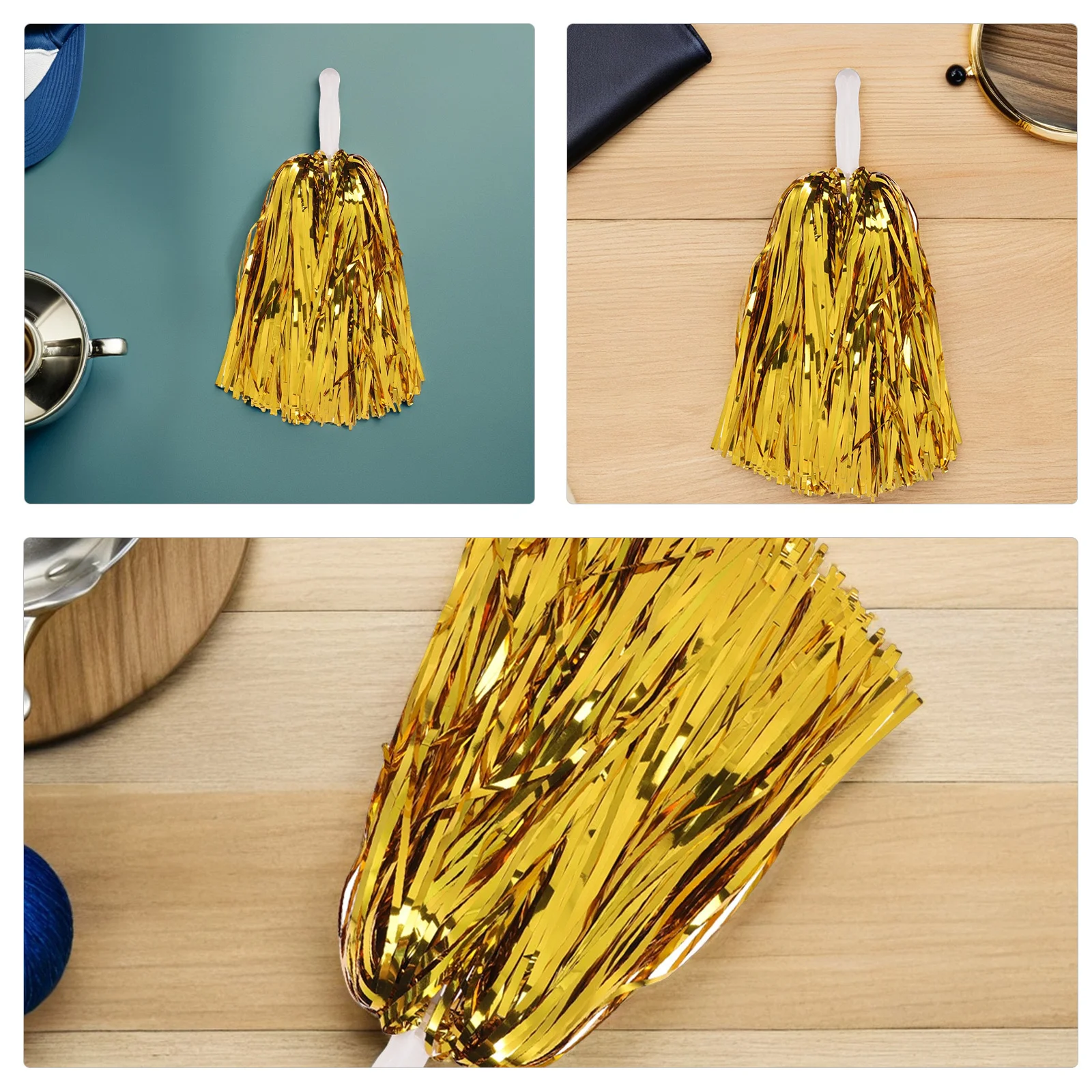 24 قطعة من مواد التشجيع الناعمة المريحة تقلل من إجهاد المعصم أداء الهتاف المبهرة يهتف بوم بومس #3