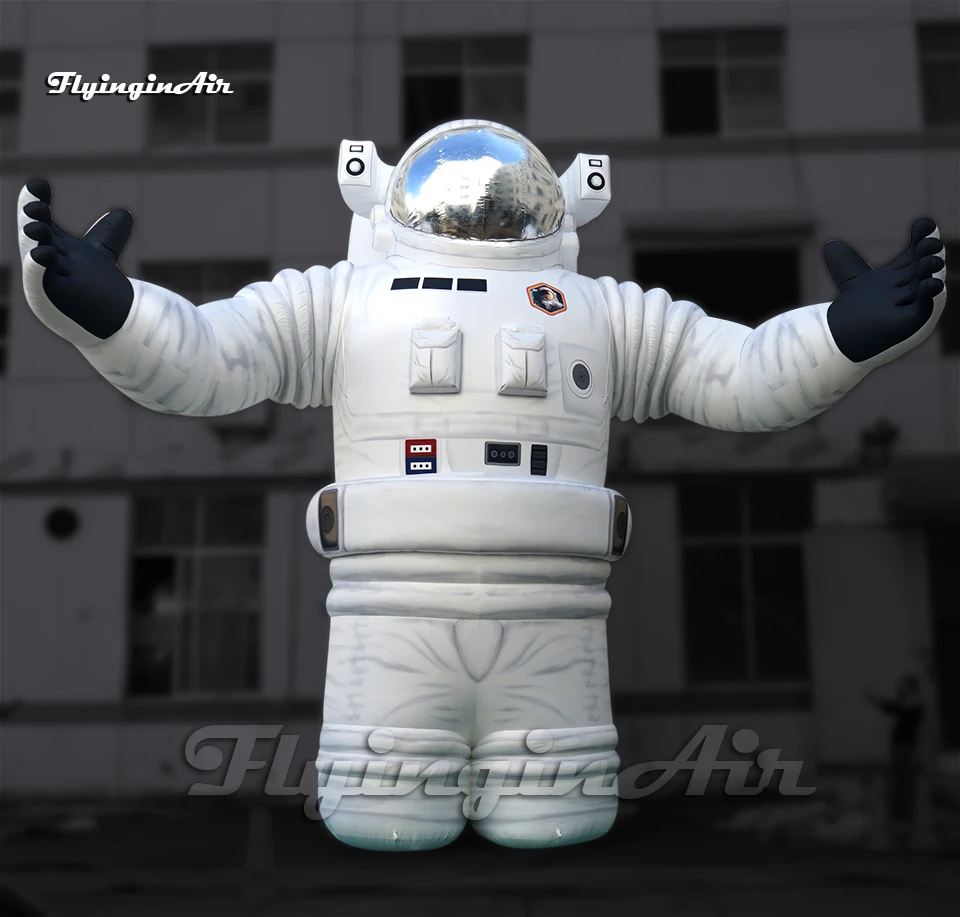 Giant Inflatable Astronaut White Half Spaceman Model Air Blow Up Cosmonaut Balloon For Park Decoration