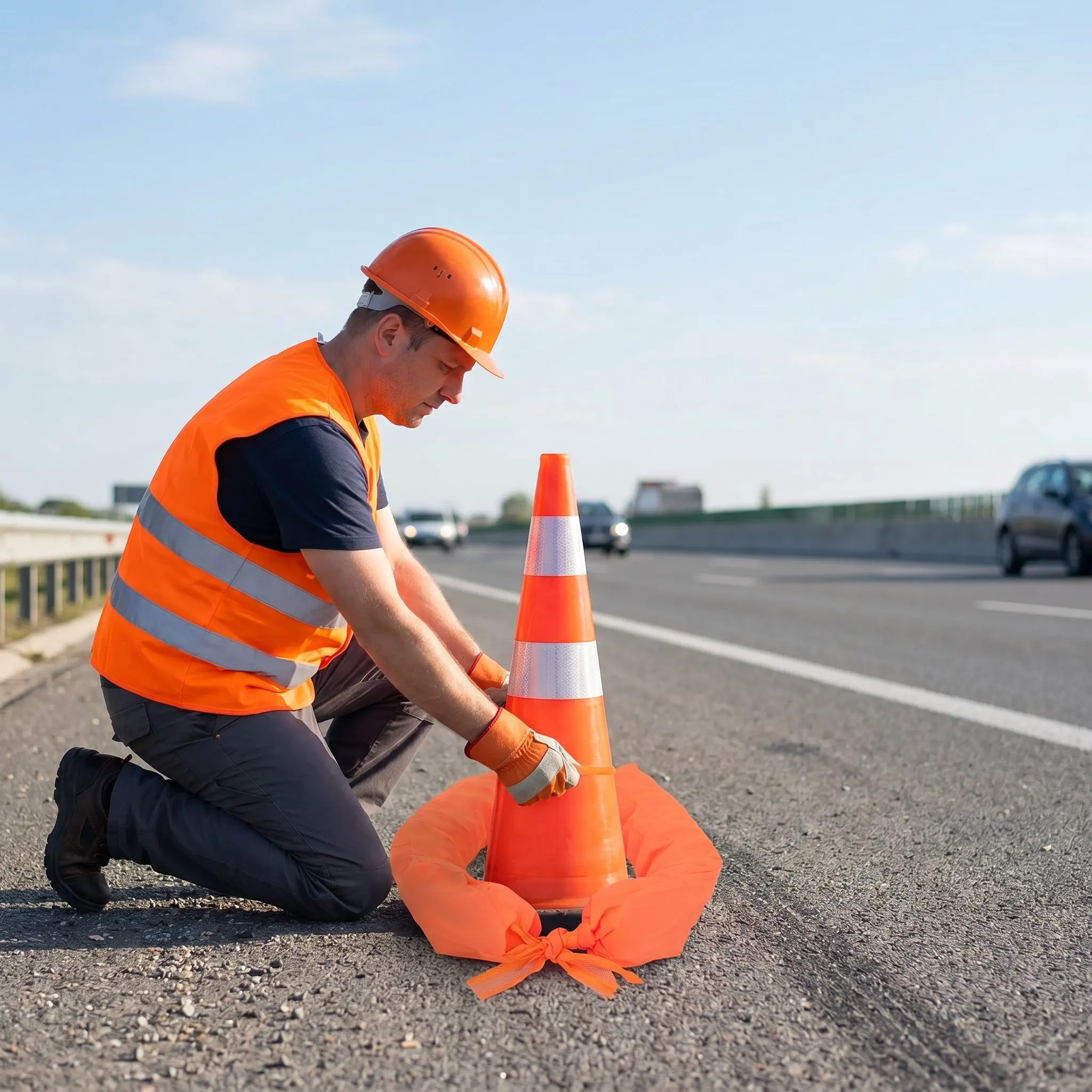 Road Traffic Cone - 10Pcs Traffic Cone Sandbag Weight Bags