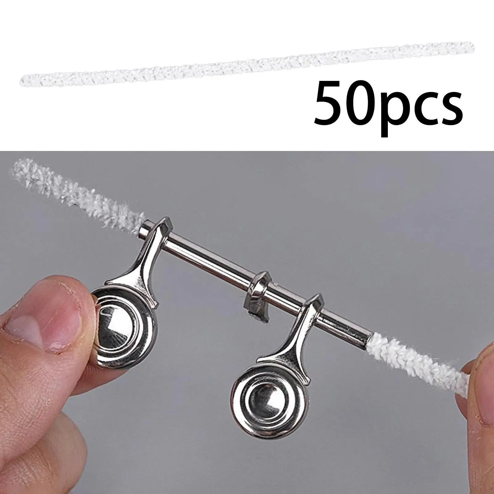 50Pcs Saxophone Key Cleaning Swab Practical Portable Sax Cleaning and Care for Woodwind Instrument Saxophones Clarinet Accessory