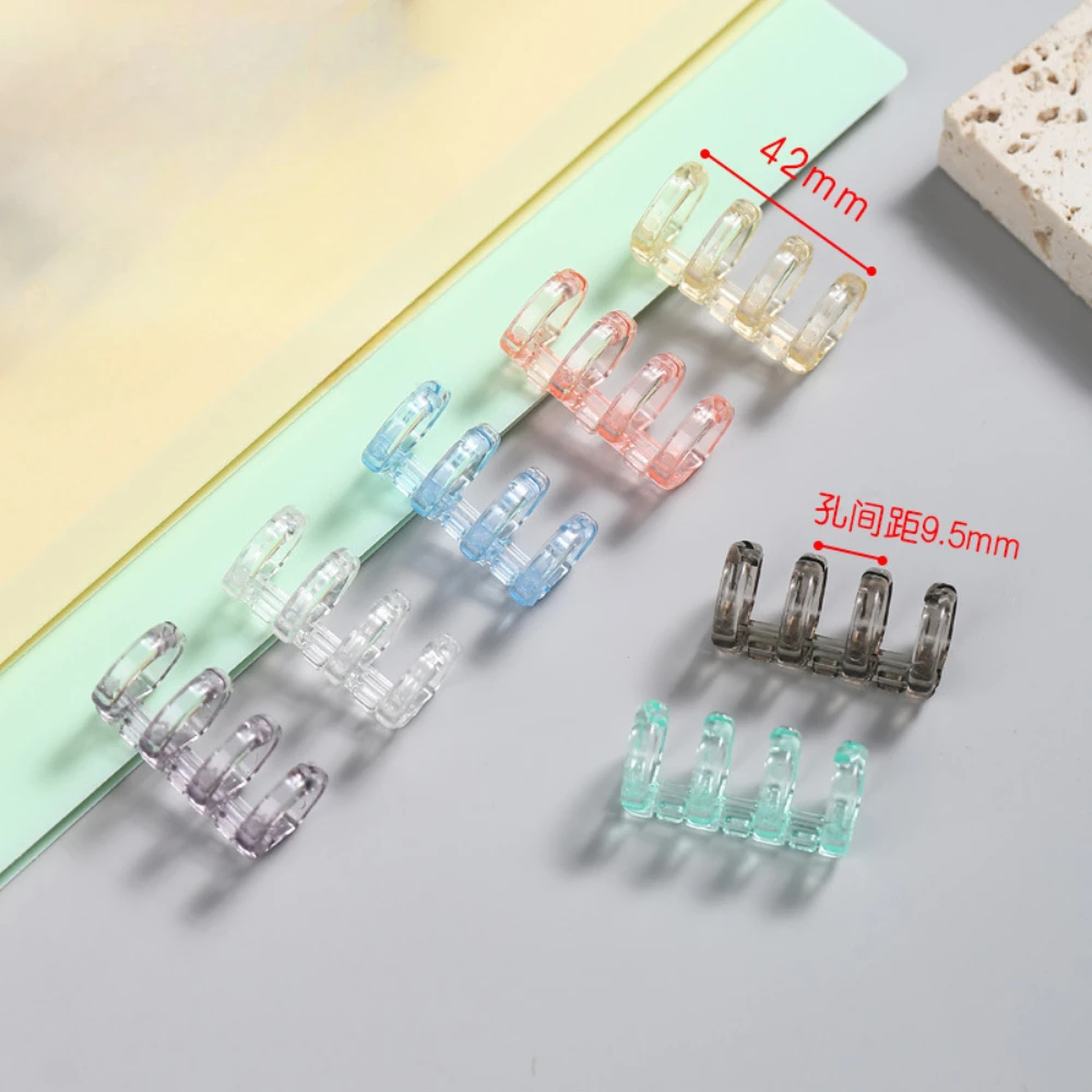 20Pcs Binding Spines Snap Split Binder Rings Learning Cards A4 A5 A6 Notebook Loose Leaf Stationery Office Supplies Plastic