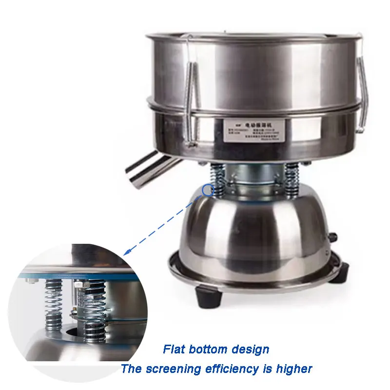 

30cm vibrating screen, stainless steel food electric screen, powder sieving machine, filtration and separation screen