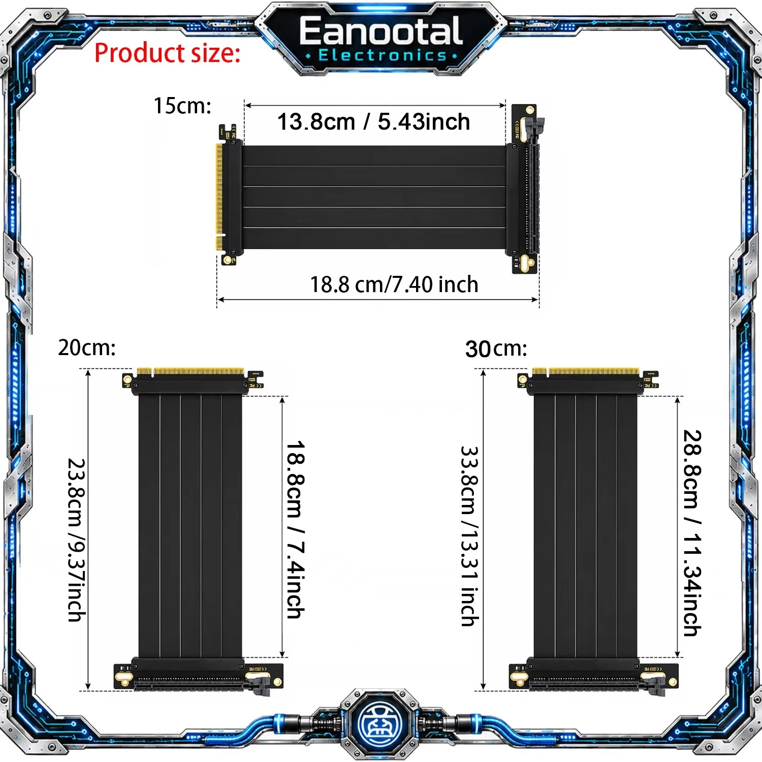 PCIe x16 GPU Extension Cable 1 - Pcie Extension Cable 评论和价格