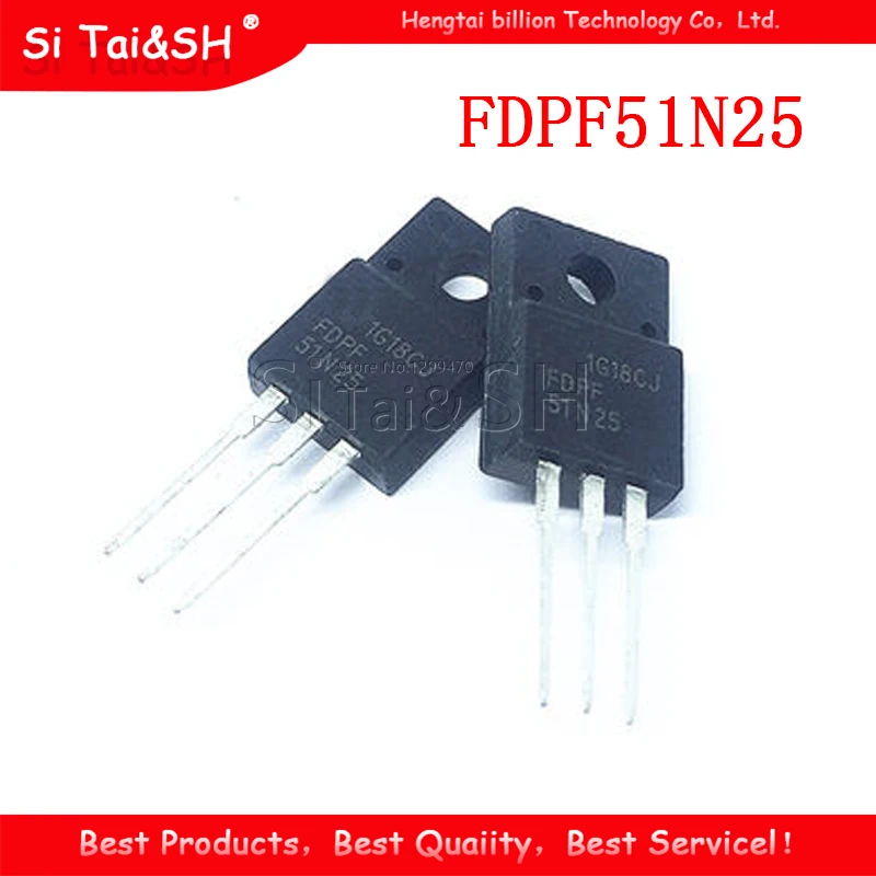 

10pcs/lot 51N25 FDPF51N25 Waterproof shell