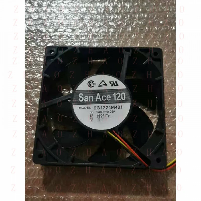 

L+ DC24V for SAN ACE 120 9G1224M401 12025 inverter double ball chassis fan 3wires 12CM
