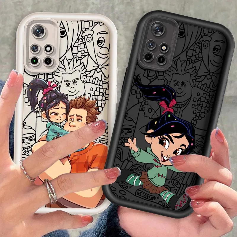 

Disney Wreck it Ralph For Xiaomi Redmi Note 14 13 13R 12 12R 11 11E 11T 11S Pro Plus 5G Eye Ladder Cover