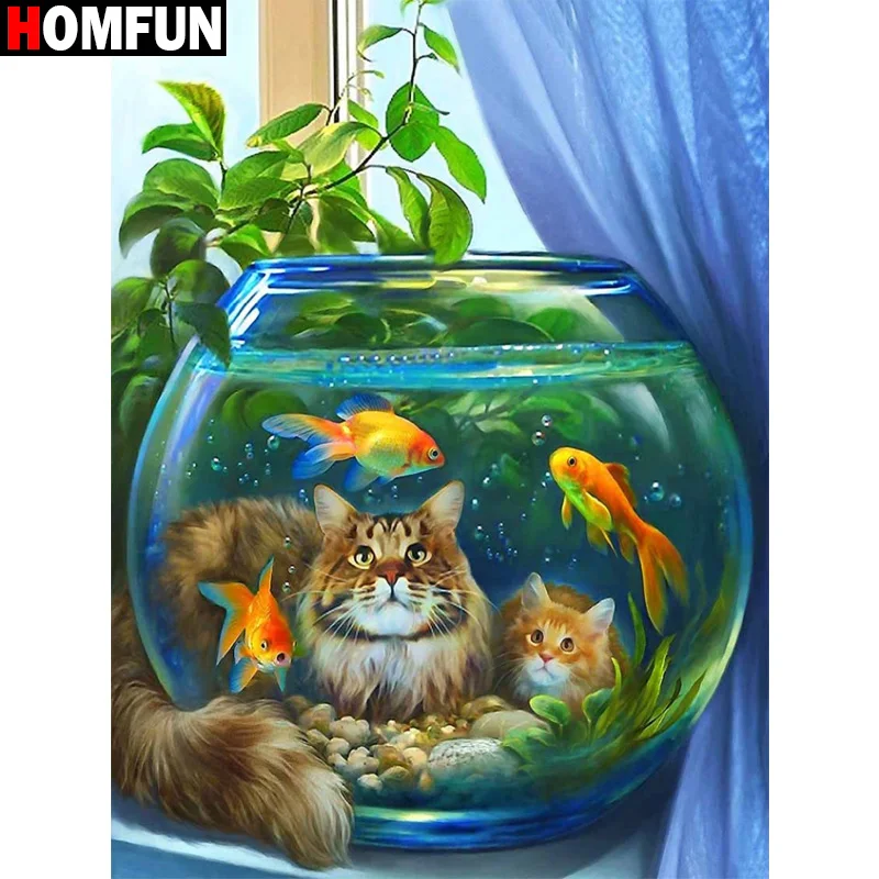 HOMFUN Paint With Diamond Embroidery 