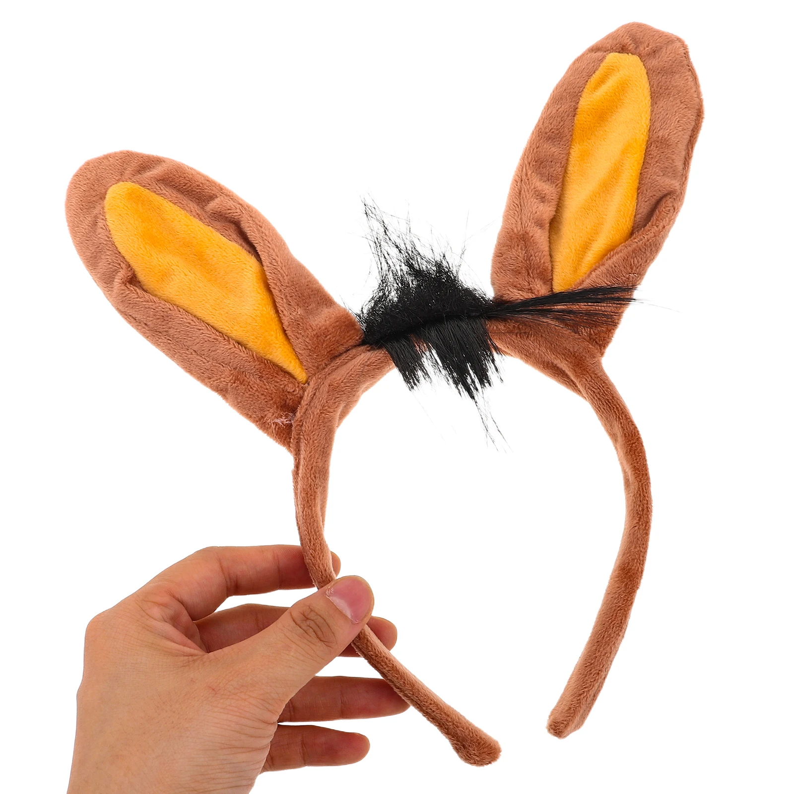 

3pcs Donkey Costume Set Animal Cosplay Accessories Halloween Role Play Outfit Headband Bowtie Tail for Kids Party Dress Up