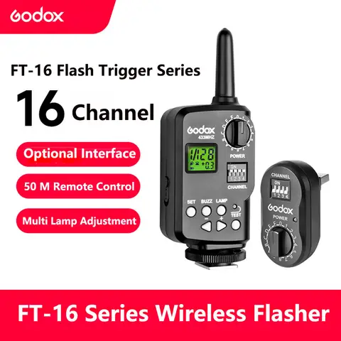 Godox FT-16 FT16 16 Channel WITSTRO Wireless Power Controller Trigger for Canon Nikon Godox Ving V850 V850II V860II